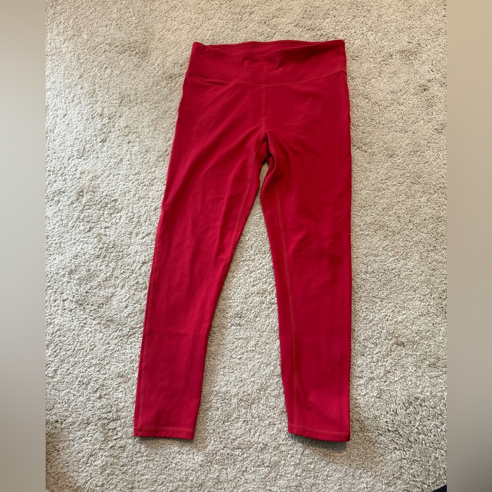 Fabletics Red High Waist Leggings